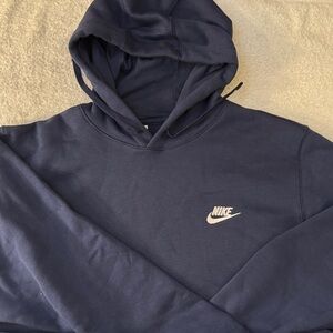 EUC Nike Sportswear Club Fleece Pullover Hoodie Navy size XL